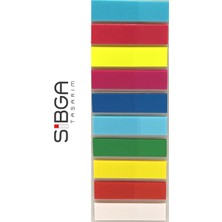 Sibga Tasarım Şeffaf Renkli Postit Post-It Post It. Kitap Ayracı Ayraç Postit Sticker Not Kağıdı 200 Yaprak