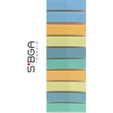 Sibga Tasarım Şeffaf Renkli Postit Post-It Post It. Kitap Ayracı Ayraç Postit Sticker Not Kağıdı 200 Yaprak