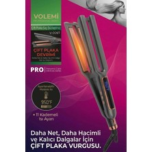 Premini Çift Plakalı Saç Düzleştirici, Dijital Led, Hızlı Isınma, Parlak Sonuç