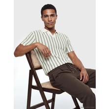 Lc Waikiki Yeni Sezon Polo Yaka Çizgili Erkek Triko Tişört