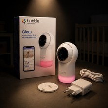 Hubble Connected Glow 5'i 1 Arada Akıllı Full Hd Bebek Kamerası | Wifi Bebek Monitörü, Gece Görüşü, Hareket ve Ses Algılama, Çift Yönlü Konuşma