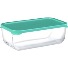 Paşabahçe 2'li Snow Box Saklama Kabı No:4 Turkuaz, Mutfak Saklama