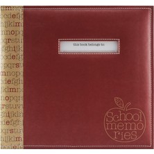 MBI Mbı School Memories Koleksiyon Defteri 30 x 30 cm - Kırmızı Elma