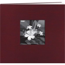 Pioneer 20X20 cm Silk Postbound Fotoğraf Albümü, Cranberry Kırmızı, Pencereli Kapak
