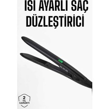 Premini Saç Düzleştirici, Ayarlı Isı, Döner Kablo, Yıpranma Önleyici, Kolay Kullanım