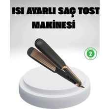 Premini Pratik Tost Model Saç Maşası 220°C, Hızlı Isınma, Şık ve Kullanışlı