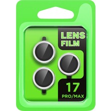 MiraLive Apple Iphone 17 Pro Raze Metal Kamera Lens - Gümüş