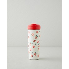 English Home Good Mood Bright Parade Çelik Termos 500 ml Beyaz