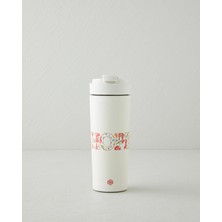 English Home Good Mood Hope Çelik Termos 500 ml Beyaz