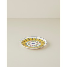 English Home Talavera Glow Porselen Pasta Tabağı 21 cm Beyaz - Lacivert