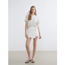 Lc Waikiki Yeni Sezon Regular Fit Kadın Jean Şort Etek