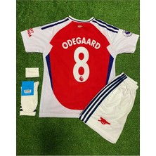 Arsenal 2024-25 Yeni Sezon Martin Ødegaard Iç Saha Çocuk Forması 4^lü Set