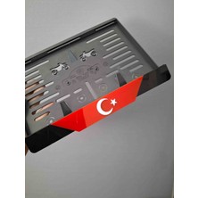 Atom Tasarım Motor Plaka Türk Bayrağı Ultra Parlak