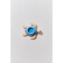 Paşabahçe Kaplumbağa Seramik Tealight Mumluk Turkuaz, Şık Dekoratif