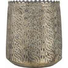 Paşabahçe Dantel Metal Fener L, Şık Dekoratif