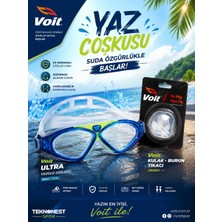 Voit  Ultra  Yüzücü Gözlüğü  Mavi Yeşil Karışımı + Voit Kulak Burun Tıkacı