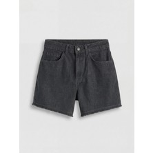 Lc Waikiki Yeni Sezon Yüksek Bel Mom Fit Kadın Jean Şort