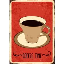 Lucena Retro Kahve Tasarımlı Ahşap Mdf Tablo Duvar Dekoru Eskitme Cafe Mutfak Tabelası Plaka