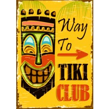 Lucena Way To Tiki Club Ahşap Mdf Tablo Duvar Dekoru Eskitme Dekoratif Tablo