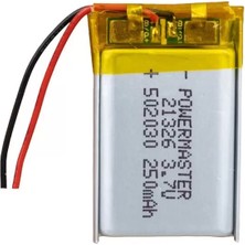 EstoreBox Powermaster 502030 3.7 Volt 250 Mah Lityum Polimer Pil