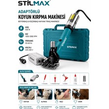 Stilmax Profesyonel Seri Büyükbaş Küçükbaş Hayvan Kırkma Makinesi 500W Adaptörlü Profesyonel Çantalı Set