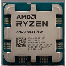 Esranın Dünyası Amd Ryzen 5 7600 Tray 5.2ghz Am5 Işlemci