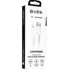 Esranın Dünyası S-Link SL-X242 3A Lightning Güvenli Hızlı Data + Şarj Kablosu