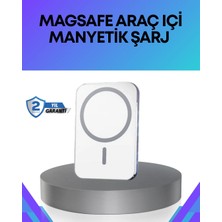 Hace Bazaar 360° Döner Başlıklı Magsafe Araç Telefon Tutucu Hızlı Şarjlı