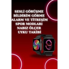 Hace Bazaar Akıllı Saat Arama Görüşme Bildirim Görme Uyku ve Sağlık Takibi Nabız Ölçer 3 Kordon Hediy