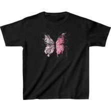 Hace Global Baskılı T-Shirt - Siyah -Hcb