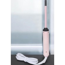 Premini Ince Bukle Saç Maşası 10MM, Taşınabilir ve Pembe Renkli