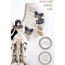 Hobi Dünyası Evim Armcuff Yapım Seti Manifest Winx Serisi Inci Detaylı Arm Cuff 30 Adet Boncuk 2 mm ve 0.30 mm Gümüş Tel Kol Bilekliği Arm Cuff