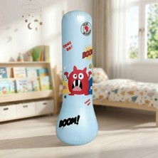 SmartFox Su Hazneli Hacıyatmaz Şişme Boks Torbası Şişme Oyuncak 120 cm Mavi