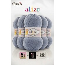 Alize Cotton Gold - 962 Kot Mavi Jean - 5'li Paket - 100GR/330M - Pamuklu Hırka Yelek Amigurumi Ipi
