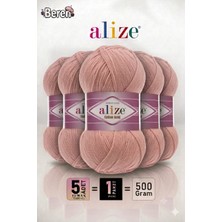 Alize Cotton Gold - 161 Pudra - 5'li Paket - 100GR/330M - Pamuklu Hırka Yelek Amigurumi Ipi