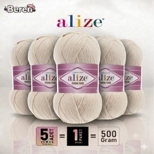 Alize Cotton Gold - 67 Mum Işığı - 5'li Paket - 100GR/330M - Pamuklu Hırka Yelek Amigurumi Ipi