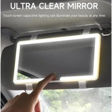 Munico LED Makyaj Aynası Ayna Üç Vites Ayarlı Güneşlik Plakası Iç Arka Ayna Dim Edilebilir Otomatik