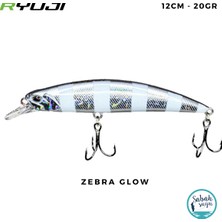 Ryuji Real Jerk 95S 9.5cm 16GR Zebra Glow Maket Balık
