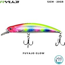 Ryuji Real Jerk 95S 9.5cm 16GR Fuyajo Glow Maket Balık