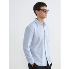 Lc Waikiki Yeni Sezon Regular Fit Çizgili Erkek Gömlek