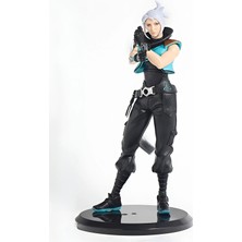 Valorant Jett Pvc Anime Oyun Figürü 22 cm Koleksiyonluk Dekoratif Figür