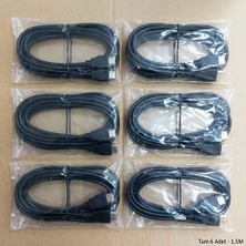 Kynctech HDMI Full Hd Görüntü Kablosu 1.5 Metre 6 Adet