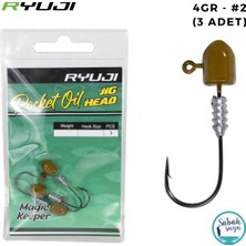 Ryuji Rocket Oil Jighead 4gr #2 (3 Adet)