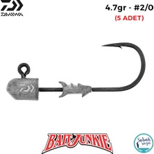 Daiwa Bait Junkie Ox Jighead 4.7gr #2/0 (5 Adet)