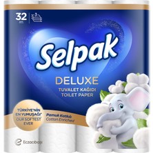 Selpak Deluxe Pamuk Katkılı Tuvalet Kağıdı 32'li