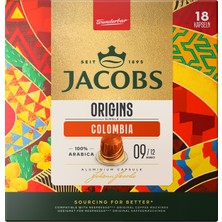 Jacobs Origins Single Colombia Kapsül Kahve 18'li 93 G