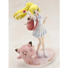 Dek Pokemon Lillie & Clefairy (Pippi) Pvc Figürü 20 cm Koleksiyon Modeli