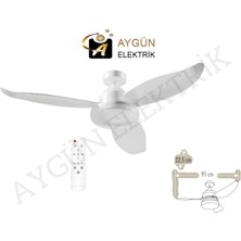 Aygün Elektrik CT-1157 Fırtına Aydınlatmalı Tavan Vantilatörü