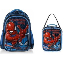 Frocx Spiderman Lisanslı Ilkokul Çanta ve Beslenme Çantası Seti 2li Salto Tech