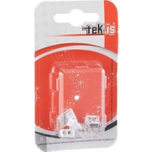 5 Adet 2x2,5 mm Geçmeli Buat Klemens Şeffaf Model